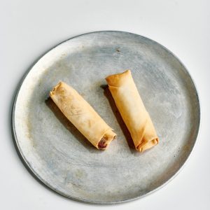 Peking Duck Spring Rolls w/ Sweet Soy Sauce