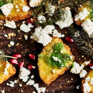 Crumbed Eggplant & Feta w/ Gremolata & Zaatar (V)